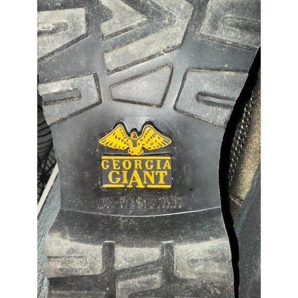 Georgia Boot Patent Leather Black W/ Gold Shimmer Romeo Shoes GB00138 Womens 7.5 - Picture 9 of 10